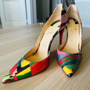 Christian Louboutin Red and Pink Heels